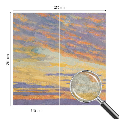 Mural de pared con estampado hermoso con motivo de cielo en tonos pastel