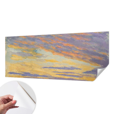 Mural de pared con estampado hermoso con motivo de cielo en tonos pastel