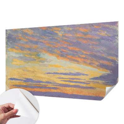 Mural de pared con estampado hermoso con motivo de cielo en tonos pastel
