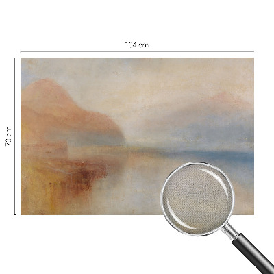 Papel mural texturado decorativo con motivo de paisaje etéreo