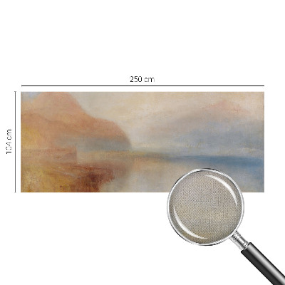 Papel mural texturado decorativo con motivo de paisaje etéreo