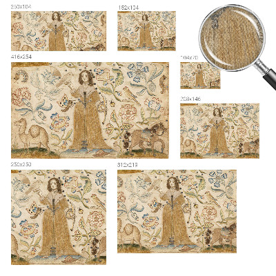 Mural de pared con estampado hermoso Naturaleza colorida