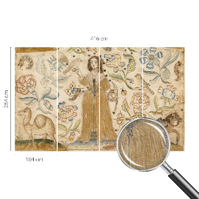 Mural de pared con estampado hermoso Naturaleza colorida