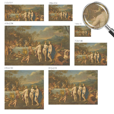 Fotomural decorativo para cabecero de cama Fiesta antigua