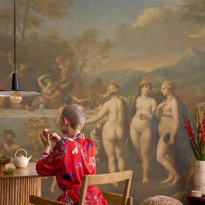 Fotomural decorativo para cabecero de cama Fiesta antigua