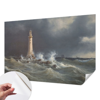 Papel mural con patrón decorativo con motivo de tormentas marinas
