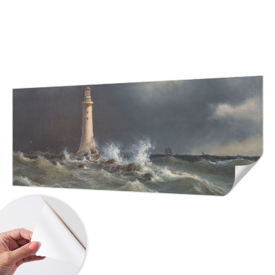 Papel mural con patrón decorativo con motivo de tormentas marinas