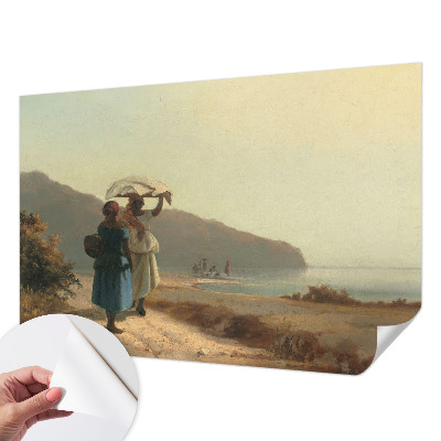 Papel mural texturado decorativo Un paseo por la costa