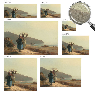 Papel mural texturado decorativo Un paseo por la costa