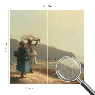 Papel mural texturado decorativo Un paseo por la costa