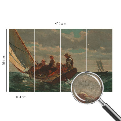 Fotomural decorativo para cabecero de cama con diseño de expedición marítima