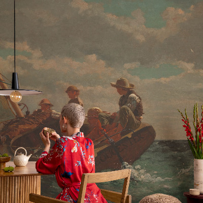 Fotomural decorativo para cabecero de cama expedición marítima