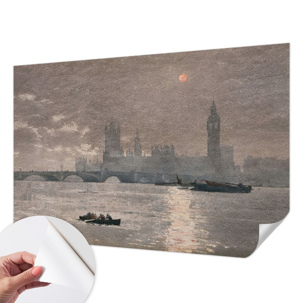 Papel mural con patrón decorativo con diseño 'Panorama nocturno'