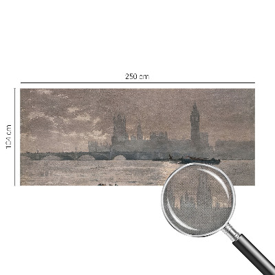 Papel mural con patrón decorativo Panorama nocturno