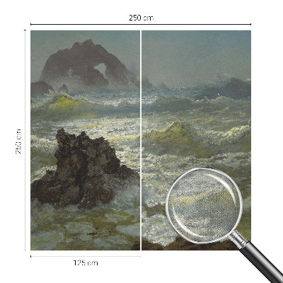 Fotomural decorativo para cabecero de cama mar tempestuoso