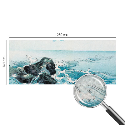 Papel mural con patrón decorativo con una escena marina
