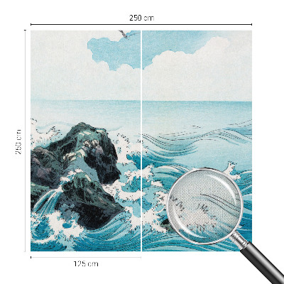 Papel mural con patrón decorativo Escena marina