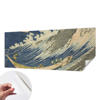 Mural de pared con estampado hermoso con diseño de olas del mar
