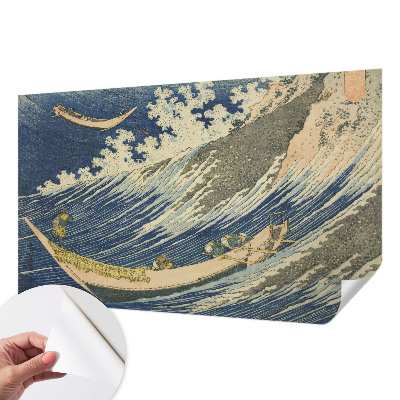 Mural de pared con estampado hermoso con diseño de olas del mar