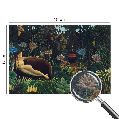 Fotomural decorativo para cabecero de cama con diseño de selva exótica