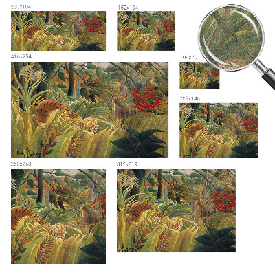 Mural de pared con estampado hermoso Tigre exótico