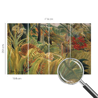 Mural de pared con estampado hermoso Tigre exótico