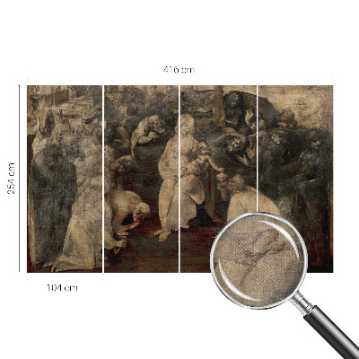 Papel mural con patrón decorativo encuentro espiritual