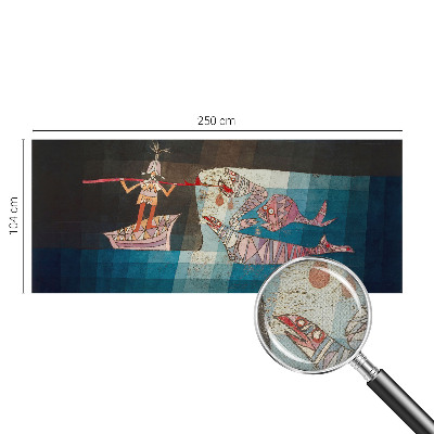 Fotomural decorativo para cabecero de cama Pescador cazador