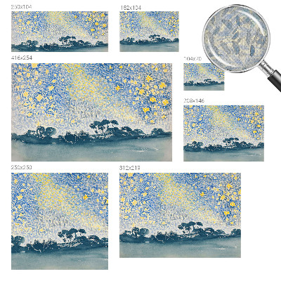 Mural de pared con estampado hermoso con un motivo de abstracción en forma de estrella