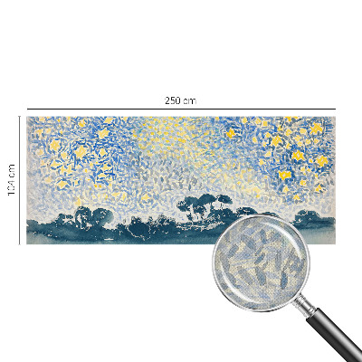 Mural de pared con estampado hermoso con un motivo de abstracción en forma de estrella