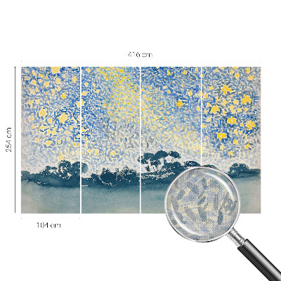 Mural de pared con estampado hermoso abstracción de estrella