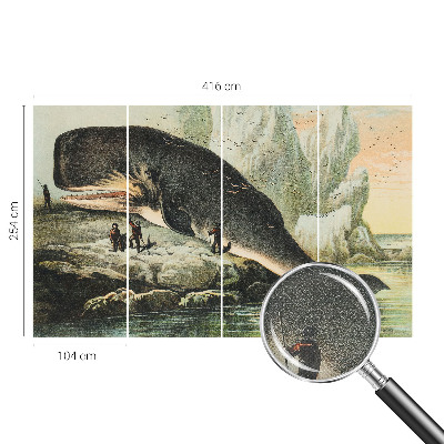 Papel mural texturado decorativo gigantismo marino