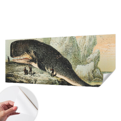 Papel mural texturado decorativo con diseño de gigantismo marino