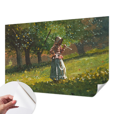 Fotomural decorativo para cabecero de cama con motivo 'Tarde de otoño' para transformar la habitación