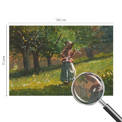 Fotomural decorativo para cabecero de cama con motivo 'Tarde de otoño' para transformar la habitación