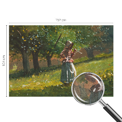 Fotomural decorativo para cabecero de cama con motivo 'Tarde de otoño' para transformar la habitación