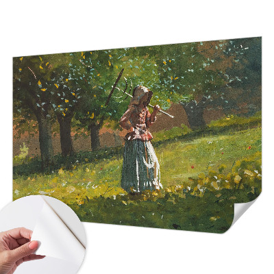 Fotomural decorativo para cabecero de cama con motivo 'Tarde de otoño' para transformar la habitación