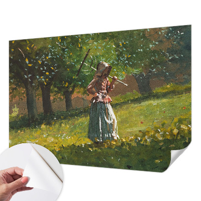 Fotomural decorativo para cabecero de cama con motivo 'Tarde de otoño' para transformar la habitación