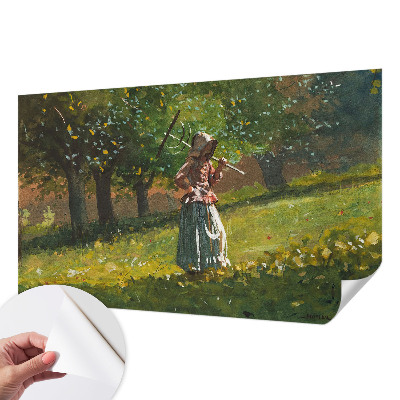 Fotomural decorativo para cabecero de cama con motivo 'Tarde de otoño' para transformar la habitación