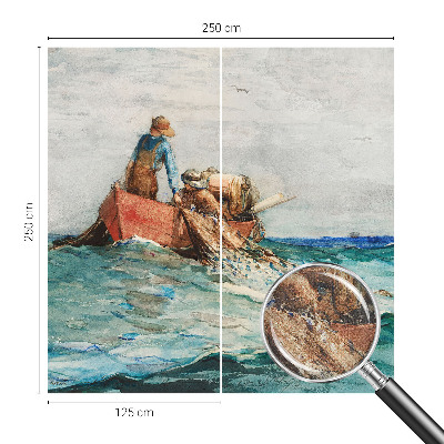 Papel mural con patrón decorativo con diseño inspirado en la expedición marítima