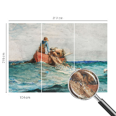 Papel mural con patrón decorativo expedición marítima