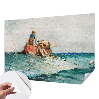 Papel mural con patrón decorativo con diseño inspirado en la expedición marítima