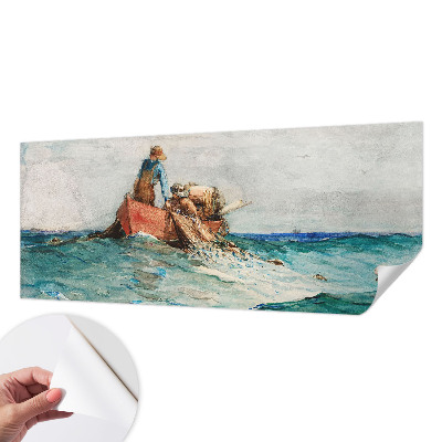 Papel mural con patrón decorativo con diseño inspirado en la expedición marítima
