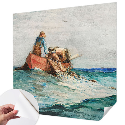 Papel mural con patrón decorativo con diseño inspirado en la expedición marítima