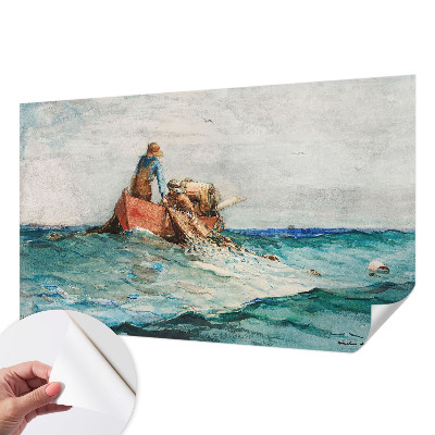 Papel mural con patrón decorativo con diseño inspirado en la expedición marítima