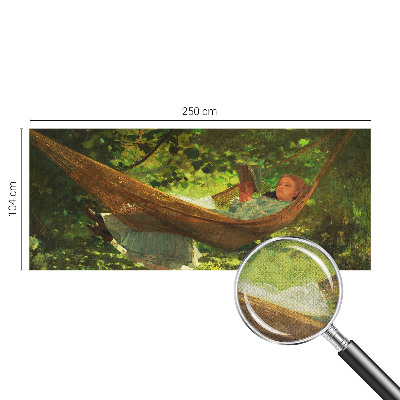 Papel mural texturado decorativo Relajándome en una hamaca