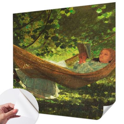 Papel mural texturado decorativo Relajándome en una hamaca