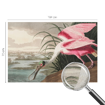 Papel mural con patrón decorativo Ave exótica