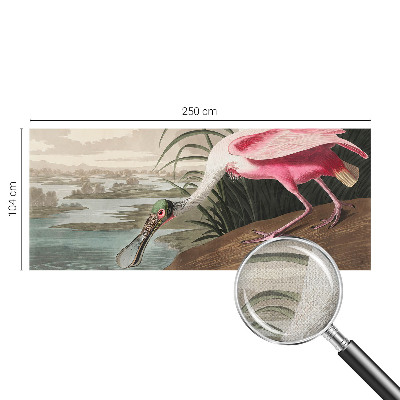 Papel mural con patrón decorativo Ave exótica