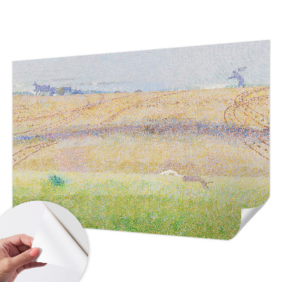 Mural de pared con estampado hermoso Campo de verano